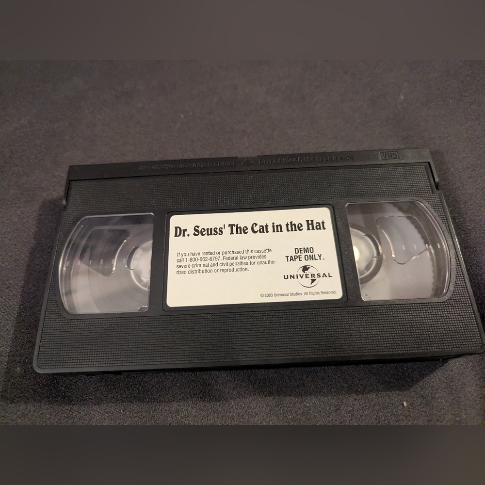 Dr Seuss' The Cat in the Hat Demo Promo Screener VHS Tape TESTED - Picture 8 of 8